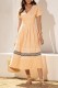 Ginger Casual Patchwork Hollow Out V Neck Short Sleeve Short Sleeve Dress