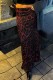 Fuchsia Casual Leopard Print Basic Bodycon High Waist Conventional Full Print Skirts