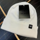 White Casual Street Letters Patchwork Weave Hat