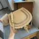 Shallow Yellow Casual Daily Solid Color Patchwork Texture Bags
