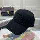 Black Casual Daily Letters Patchwork Potholes Hat