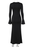 White Elegant Solid Color Patchwork Ruched V Neck Irregular Dresses