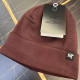 Red Casual Street Letters Patchwork Weave Hat