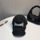 Black Casual Street Letters Embroidered Irregular Hat