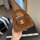 Brown Casual Street Letters Metal Accessories Trim Chains Texture Bags