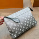 Gray Green Street Daily Letters Gradient Zipper Contrast Bags