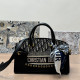 White Blue Casual Street Letters Embroidered Patchwork Contrast Adjustable Bags
