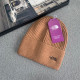 Light Orange Casual Street Letters Embroidered Weave Hat