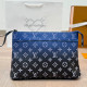 Gradient Color Casual Street Gradient Color Letters Patchwork Zipper Contrast Bags