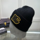 Black Gold Casual Street Letters Patchwork Weave Contrast Hat
