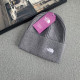Grey Casual Street Letters Embroidered Weave Hat