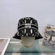 Black Casual Street Stripe Letters Patchwork Contrast Hat