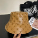 Brown Casual Street Letters Embroidered Patchwork Hat