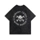 Black NOBODY CARES WORK HARDER PRINTING WASHED T-SHIRT