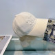 White Casual Street Letters Patchwork Hat