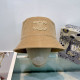 Khaki Casual Street Letters Patchwork Hat