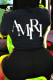 Black Casual Letters O Neck Short Sleeve Two Pieces