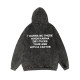 Black I WANNA BE THERE WHEN KARMA DRY FUCKS YOUR ASS WITH A CACTUS PRINTING WASHED HOODIE