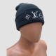Dark Gray Daily Letters Patchwork Hat