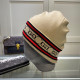 Apricot Letters Weave Contrast Hat