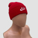 Red Daily Letters Embroidered Patchwork Hat