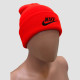 Tangerine Red Daily Letters Embroidered Patchwork Hat