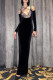 Black Sexy Solid Color Lace Hollow Out Patchwork See-Through Backless Halter Long Dresses