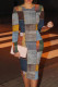 Grey Casual Print Patchwork O Neck Wrapped Skirt Dresses
