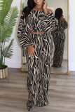 Black Casual Stripe Patchwork Backless Off Shoulder Long Sleeve Two Pieces