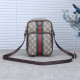 Khaki Red Street Letters Patchwork Zipper Bags