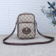 Khaki Street Letters Patchwork Zipper Bags