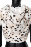 Leopard Print Sexy Leopard Print Patchwork Hooded Tops