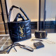 Black Street Daily Letters Metal Accessories Trim Texture Bags