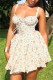 Multicolor Casual Floral Print Backless Spaghetti Strap Sleeveless Dresses
