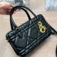 Black Casual Daily Solid Color Metal Accessories Trim Zipper Texture Bags