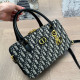 Black And White Casual Street Letters Patchwork Zipper Contrast Bags