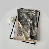 Red Casual Daily Jacquard Tassel Scarf
