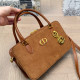 Orange Casual Solid Color Metal Accessories Trim Zipper Bags