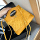 Yellow Casual Street Solid Color Patchwork Fluffy Bags