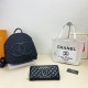 Black Casual Street Letters Patchwork Zipper Contrast Bags