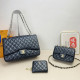 Black Casual Daily Solid Color Metal Accessories Trim Chains Texture Bags