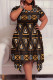 Brown Casual Print Patchwork O Neck Irregular Plus Size Dresses