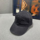 Black Casual Letters Embroidered Hat