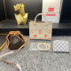 White Orange Casual Daily Letters Contrast Embossed Bags