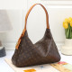 Yellow Brown Street Letters Patchwork Zipper Bags
