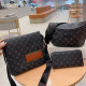 Black Casual Street Letters Patchwork Zipper Contrast Bags