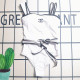 White Sportswear Letters Patchwork Strap Design Swimwears