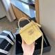 Yellow Casual Daily Letters Patchwork Zipper Rhinestone Decor Bags
