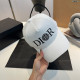 White Street Daily Letters Embroidered Patchwork Hat