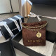 Burgundy Casual Letters Draw String Metal Accessories Trim Chains Bags